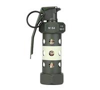 Zhongren M84 Airsoft Flashlight Tactical Army Hand Grenade Military Realistic Toy Model Outdoor Camping Emergency Light for Paintball Combat CS Battle Game Cosplay Field Training (No function)