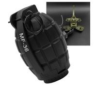 Zhongren MF-36 Hand Grenades Plastic Toy Dummy Grenade Model Tactcial Airsoft Paintball Army Role Play Prop 14+ (Black)