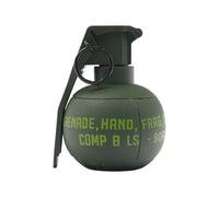 Zhongren Plastic Hand Grenades Toy Dunny Grenade Model Tactcial Airsoft Paintball Army Role Play Prop 14+ (Green)