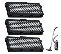 ZhongShuang 3Pcs Compatible With Miele Complete C3 Filters, Vacuum Filter, For Miele C3, S4-S8, S4000-S8000, C1/C2 Series, Activated Carbon, Reusable