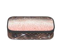 ZHONGSK Big Capacity Pencil Pen Case, Large Pencil Pouch - Glittery Pretty Pattern - School Stationery Organizer Makeup Bag with Zip Compartments for Girls Boys Kids Adults Women Men
