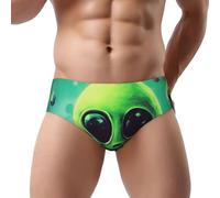 ZHONGSK Green Aliens | Men'S Briefs Underwear Soft Breathable Mens Triangle Briefs Stretchy Comfortable Men Briefs Stylish Print Graphic