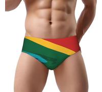 ZHONGSK South Africa Flag | Men'S Briefs Underwear Soft Breathable Mens Triangle Briefs Stretchy Comfortable Men Briefs Stylish Print Graphic Black