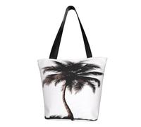 ZHONGSK Womens Tote Bag, Palm Tree - Beach Bag, Women'S Reusable Shopping Bag With Zip, Large Capacity Casual Handbag Shoulder Bags For Work, Travel, Shopping