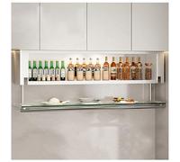 ZHONGXIN.HUIYIN Wall Mount Kitchen Storage Cabinet Floating Shelves, Floating Cabinet Spice Rack Utensil Storage Organizer, Sturdy Steel Medicine Cabinet