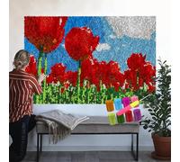 ZHONGYANAN DIY Latch Hook Rug Making Kits for Beginners, Latch Hook Kits Rugs, Rug Making Kits with Printed, DIY Latch Hook Kits, Latch Hook Kits for Adults, Embroidery Kits for Home Decor 38 x 52 cm