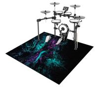 ZHONGYANAN Drum Mat, Drum Rug, Electronic Drum Carpet, Anti-Slip Rugs Musical Instrument Pad for Drumming Performance Professional Soundproof Blanket 210 x 180 cm, Non-Slip Drum Carpet For Percussion