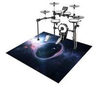 ZHONGYANAN Drum Mat, Drum Rug, Electronic Drum Carpet, Anti-Slip Rugs Musical Instrument Pad for Drumming Performance Professional Soundproof Blanket 180 x 140 cm, Non-Slip Drum Carpet For Percussion