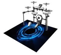 ZHONGYANAN Drum Mat, Drum Rug, Electronic Drum Carpet, Anti-Slip Rugs Musical Instrument Pad for Drumming Performance Professional Soundproof Blanket 100 x 80 cm, Non-Slip Drum Carpet For Percussion