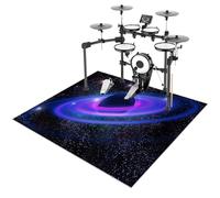 ZHONGYANAN Drum Mat, Drum Rug, Electronic Drum Carpet, Anti-Slip Rugs Musical Instrument Pad for Drumming Performance Professional Soundproof Blanket 140 x 120 cm, Non-Slip Drum Carpet For Percussion