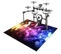 ZHONGYANAN Drum Mat, Drum Rug, Electronic Drum Carpet, Anti-Slip Rugs Musical Instrument Pad for Drumming Performance Professional Soundproof Blanket 140 x 90 cm, Non-Slip Drum Carpet For Percussion