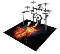 ZHONGYANAN Drum Mat, Drum Rug, Electronic Drum Carpet, Anti-Slip Rugs Musical Instrument Pad for Drumming Performance Professional Soundproof Blanket 200 x 170 cm, Non-Slip Drum Carpet For Percussion