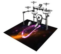 ZHONGYANAN Drum Mat, Drum Rug, Electronic Drum Carpet, Anti-Slip Rugs Musical Instrument Pad for Drumming Performance Professional Soundproof Blanket 230 x 180 cm, Non-Slip Drum Carpet For Percussion