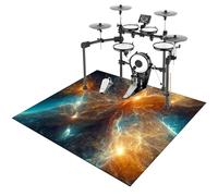 ZHONGYANAN Drum Mat, Drum Rug, Electronic Drum Carpet, Anti-Slip Rugs Musical Instrument Pad for Drumming Performance Professional Soundproof Blanket 180 x 160 cm, Non-Slip Drum Carpet For Percussion