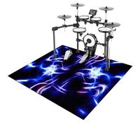 ZHONGYANAN Drum Mat, Drum Rug, Electronic Drum Carpet, Anti-Slip Rugs Musical Instrument Pad for Drumming Performance Professional Soundproof Blanket 170 x 140 cm, Non-Slip Drum Carpet For Percussion