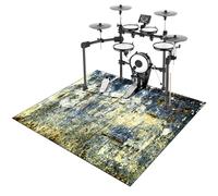 ZHONGYANAN Drum Mat, Drum Rug, Electronic Drum Carpet, Anti-Slip Rugs Musical Instrument Pad for Drumming Performance Professional Soundproof Blanket 180 x 140 cm, Non-Slip Drum Carpet For Percussion