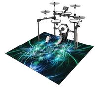 ZHONGYANAN Drum Mat, Drum Rug, Electronic Drum Carpet, Anti-Slip Rugs Musical Instrument Pad for Drumming Performance Professional Soundproof Blanket 200 x 170 cm, Non-Slip Drum Carpet For Percussion