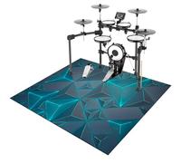 ZHONGYANAN Drum Mat, Drum Rug, Electronic Drum Carpet, Anti-Slip Rugs Musical Instrument Pad for Drumming Performance Professional Soundproof Blanket 170 x 140 cm, Non-Slip Drum Carpet For Percussion