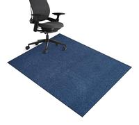 ZHONGYANAN Office Chair Mat for Carpet & Hard Floors, 60 x 70 cm, Blue, Gaming & Office Use, Noise Reducing, Easy to Clean