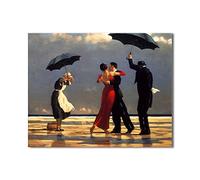 ZHONGYUTONG Canvas Painting Print The Singing Butler by Jack Vettriano Poster Jack Vettriano Wall Art Picture for Living Room Bedroom Modern Home Decoration (Unframe,Only Canvas, 16"x24"(40x60cm))