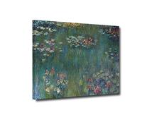 ZHONGYUTONG Claude Monet Wall Art-Water Lilies Floral Canvas Art Print Famous Flower Paintings Reproduction Artwork Modern Nature Landscape Home Decor Framed Ready to Hang (picture-4, 20"x30")