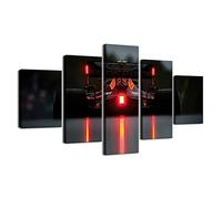 ZHONGYUTONG F1 Canvas Wall Art 5 Panel Pierre Gasly Red Bull F1 Car Poster Pictures Modern Home Decor for Living Room Bedroom Office Bedside Background (8x14x2,8x18inx2,8x22inx1)