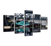 ZHONGYUTONG F1 Racing Car Canvas Wall Art Aston Martin AMR21 Sebastian Vettel Poster F1 Raceway Vehicle HD Print Posters Modern Home Decor for Living Room Bedroom Office (16x24x2,16x32inx2,16x40inx1)