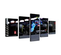 ZHONGYUTONG F1 Racing Car Poster Alpine A521 Esteban Ocon Car Wall Art Prints 5 Panel Raceway Racing Sport Painting for Living Room Bedroom Home Decor Modern Framed Artwork (8x14x2,8x18inx2,8x22inx1)