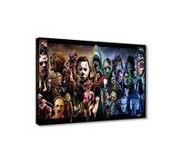 ZHONGYUTONG Horror Movies Poster On Canvas Wall Art Decor Prints Painting Posters Decoracion Frame Picture Living Room Wall (12" x 18", Artwork - 05)