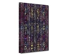 ZHONGYUTONG Wall Art Egypt Picture Poster Canvas Printed Hieroglyphics Writing Culture Painting Modern Home Decoration Living Room 1 Pieces