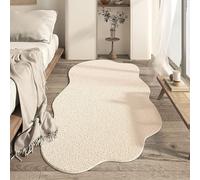 ZHONGZD Area Rugs - Artificial Cashmere Rug Cloud Shaped Rug Simple Soft Washable Irregular Rug With Non-Slip Backing For Easy Care