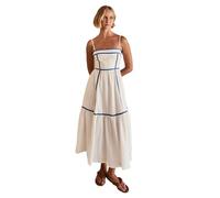 ZHONGZD Summer Fresh And Sweet Spaghetti Strap Backless A-line Casual Suspender Skirt