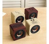 Zhongzhi Custom Groomsmen Gifts Personalized Bluetooth Speaker Bridesmaid Wedding Portable Rechargeable Bluetooth Speaker Mini Wood (Yellow Wood Grain)