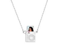 Zhongzhi Personalized Camera Locket Necklace with Photo,Picture Inside Necklace,Birthday Gift for Her, Gift for Mom, One Size, Copper, No Gemstone