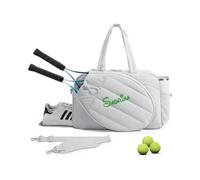 Zhongzhi Personalized Tennis Bag, Monogram Tennis Gifts, Custom Tennis Bag Accessories Organizer Gifts (grey)