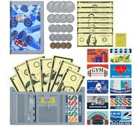 ZHONYEE Kids Wallets for Boys & Girls Trifold RFID Wallets with Zip Coin&Hook Pocket Set Large Memory Multiple Card Slots, Safe House for Paper Money and Coins