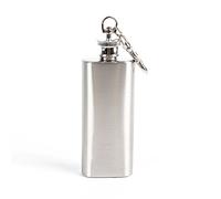 ZHOUBA 2oz Mini Wine Bottle Stainless Steel Liquor Hip Flask with Screw Cap Portable (Silver)