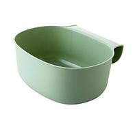ZHOUBA Over The Cabinet Door Basket Hanging Trash Can Waste Bin Garbage Rack Tool (Green)