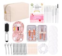 ZhouBoat Bridal Emergency Kit for Wedding Day Wedding Bride Essentials Survival Set Over 30 Essentials Travel Kit with Makeup Bag for Bride