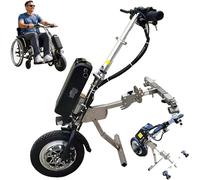 ZhouBSM 500w Wheelchair Pull Device(Manual-Electric) - 3 Speeds + Front Light+shock Absorber, Electric Handcycle Wheelchair Attachment, 48v 13ah/15 Ah/17 Ah Battery, Range 50/60/70 Km B-13Ah