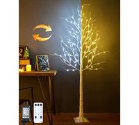 ZHOUDUIDUI Lighted Birch Tree, 6ft 96LED Birch Tree Lights,Artificial Twig Tree Light 9Modes Timer for Indoor Outdoor Valentine’s Day Easter Christmas Home Party Wedding Decor,Warm & Cool White