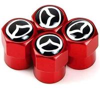 ZHOUFUDA 4 Pack Car Tire Valve Stem Caps for Mazda 2 Mazda 3 MS Mazda 6 CX-5 CX5, Stem Dust Covers Tyre Car Tyres Dust Caps Dust Caps For Car Tyres Screw-On Wheel Caps Accessories,B