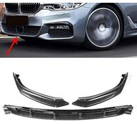 ZHOUFUDA Front Bumper Lip Spoiler for BMW 5-Series G30 G31 G38 540i M Sport, Carbon Fiber, Black