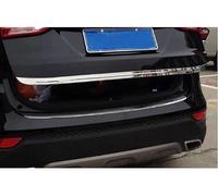 ZHOUFUDA Stainless Steel Chrome Car Rear Door Tailgate Cover Trim for Hyundai Santa Fe 2013-2017, Auto Parts Tailgate Back Trunk Door Sill Cover Scuff Plate Strip Guard Protection