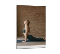 ZHOUKEG Sports Indoor Yoga Upward - Facing Dog Pose Stretching Set Artistic Wall Mural Modern Hanging Decor Poster08x12inch(20x30cm)