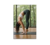 ZHOUKEG Sports Indoor Yoga Wear Downward - Facing Dog Pose Look Artistic Wall Mural Modern Hanging Decor Poster12x18inch(30x45cm)
