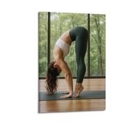ZHOUKEG Sports Indoor Yoga Wear Downward - Facing Dog Pose Look Artistic Wall Mural Modern Hanging Decor Poster20x30inch(50x75cm)