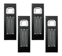 ZhouLinMou 4Pcs UPVC Door Handle Spring Cassette Replacement, Durable Steel-Built Door Handles for Doors with Saggy Handles, Office & Home Use (Black)