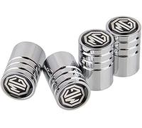 ZHOULONG 4 Pcs Car Tyre Valve Caps for MG MG3 / MG4 EV / MG5 / MG6 / MG HS/MG, Leak-Proof Dust Caps for Car Tyres Tire Valve Cap Replacement Corrosion Resistant,Silver