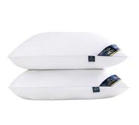 ZHOULZ Pillows 2 pack,Hotel quality pillows,elasticated firm support side pillows for neck,back and shoulder pain relief,machine washable hypoallergenic bed pillows,standard size (48cm x 74cm)